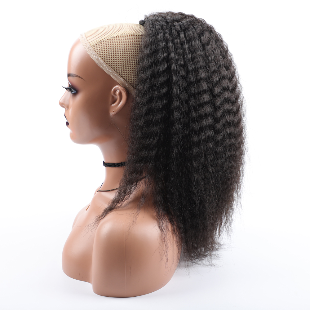 Drawstring Afro Curly Puff Ponytail - Ekstensi Rambut Elastis Ekor Kuda Serut