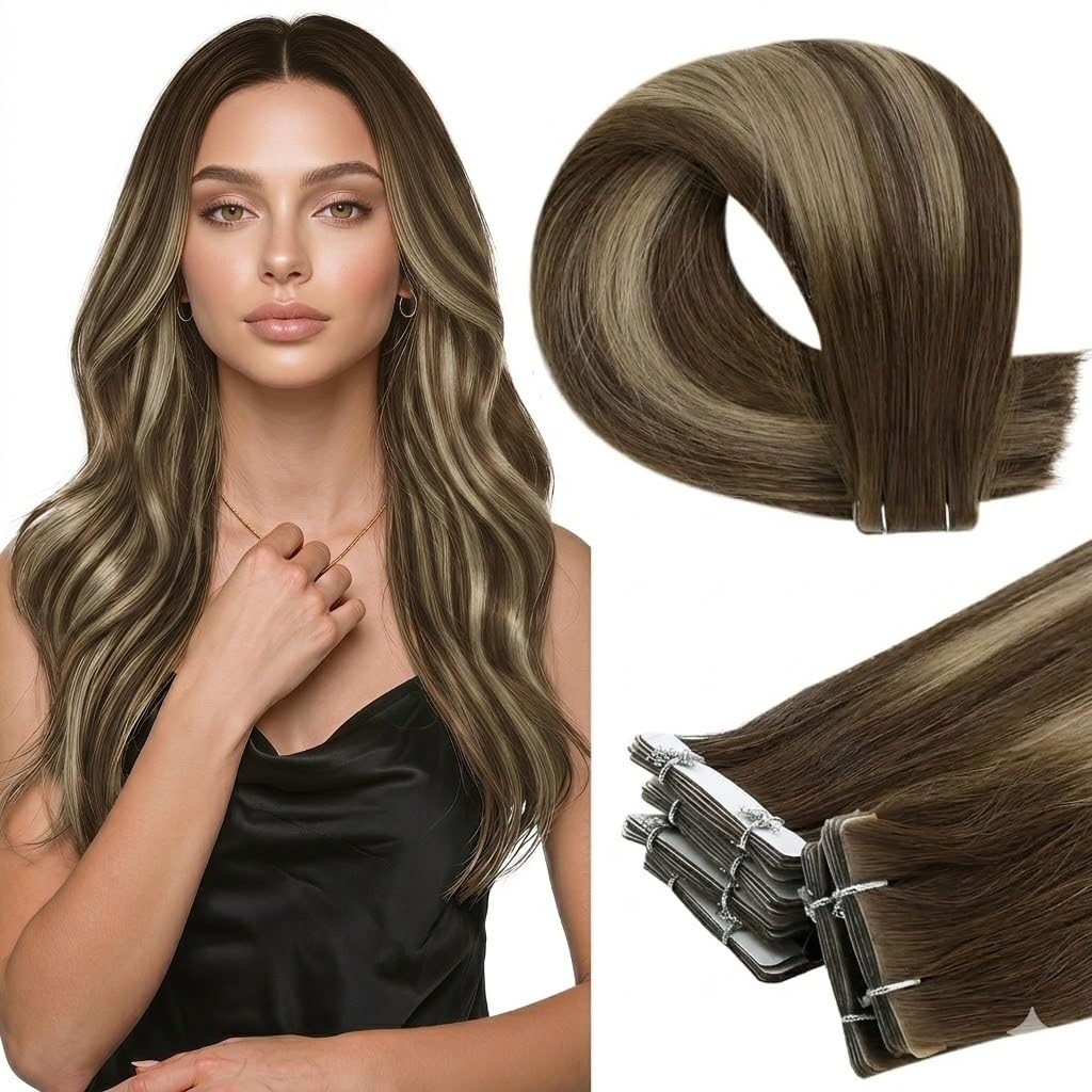 Invisible Tape In Extensions Real Hair - Ekstensi Rambut dengan Pita Suntik Full