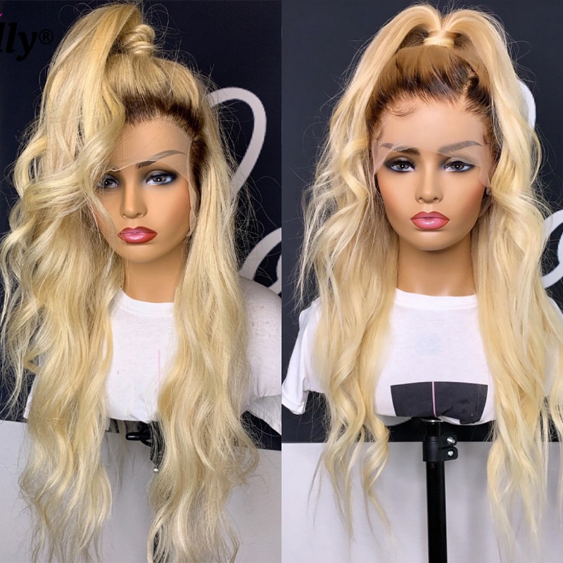 Wig Rambut Manusia Body Wave 1 - 613 Blonde Body Wave Lace Front Wig ulasan dan harga