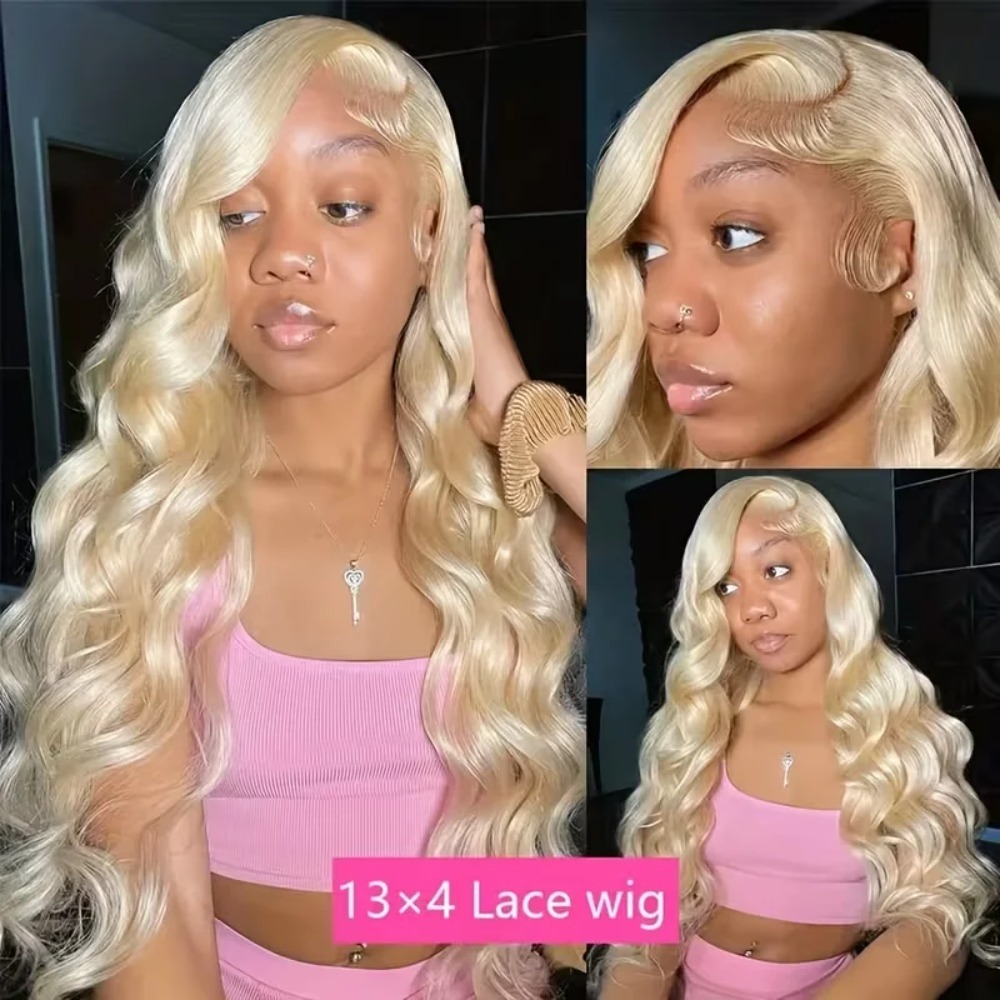 Wig Rambut Pirang 613 26-30 In - 613 Blonde Body Wave Lace Front Wig ulasan dan harga