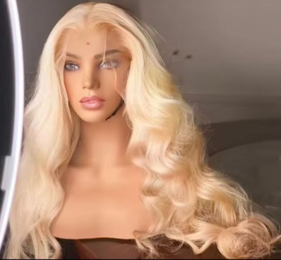 Wig Rambut Pirang 613 Model Bo - 613 Blonde Body Wave Lace Front Wig ulasan dan harga