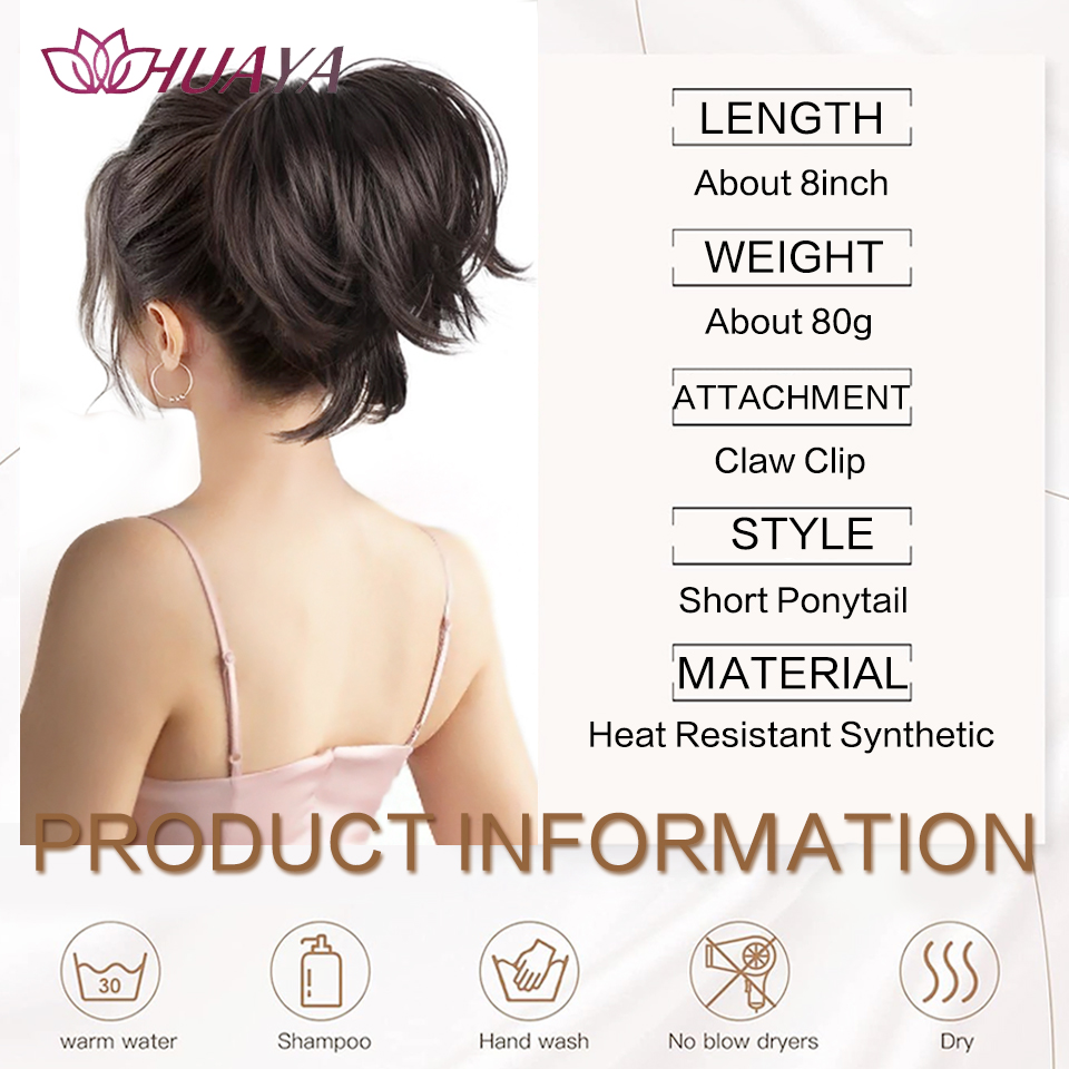 Sanggul rambut palsu untuk wan - Claw Clip Messy Bun Hair Piece ulasan dan harga