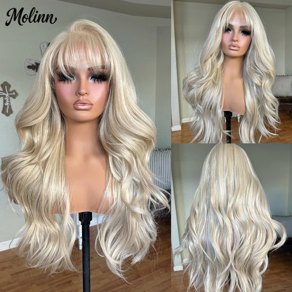 Wig Lace Front Blonde Body Wav - 613 Blonde Body Wave Lace Front Wig ulasan dan harga